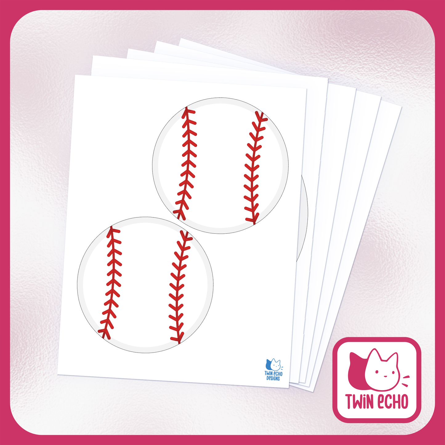 Baseball Cake Topper - Digital Download