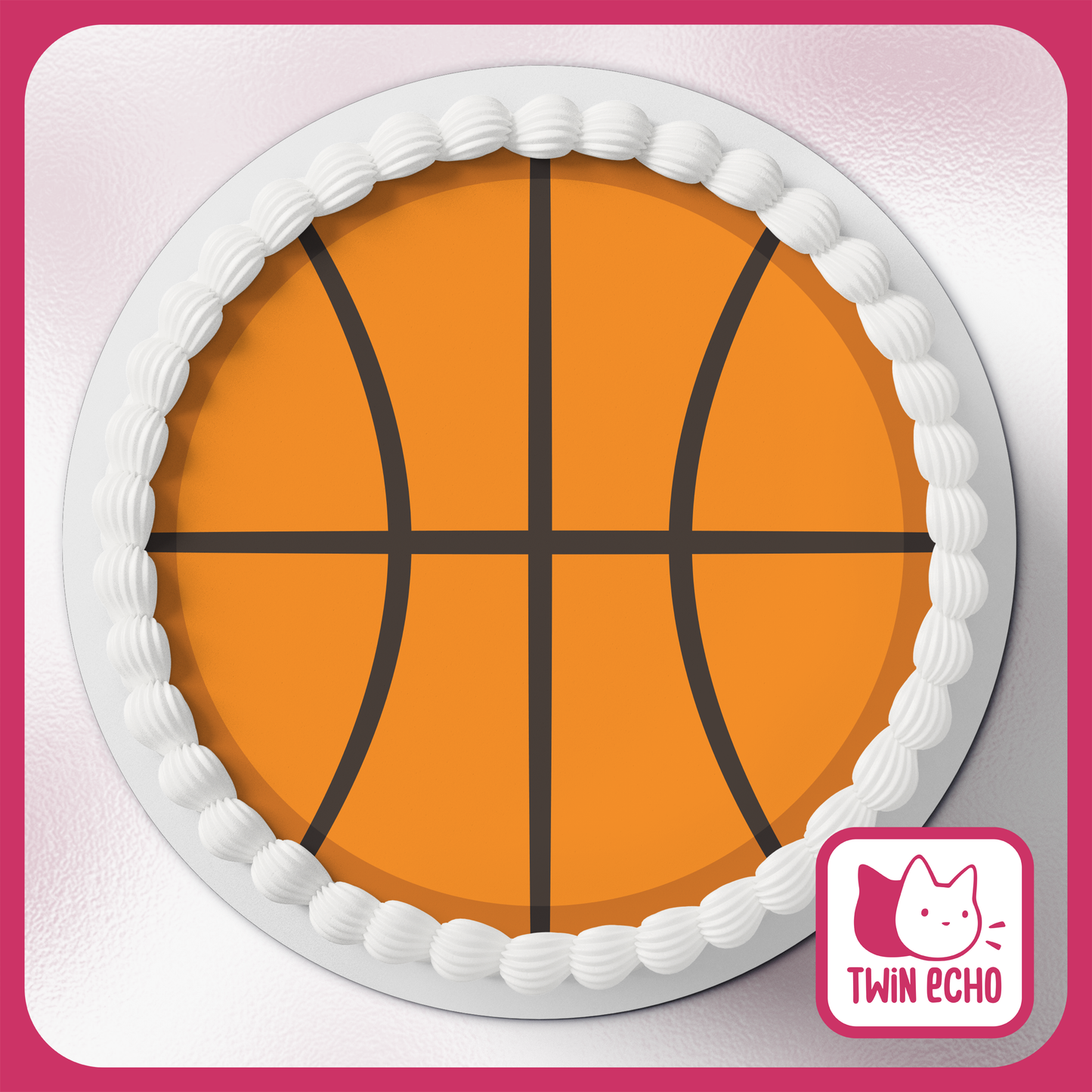 Basketball Cake Topper - Digital Download