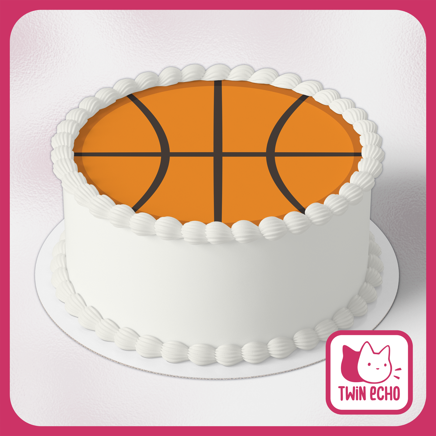 Basketball Cake Topper - Digital Download