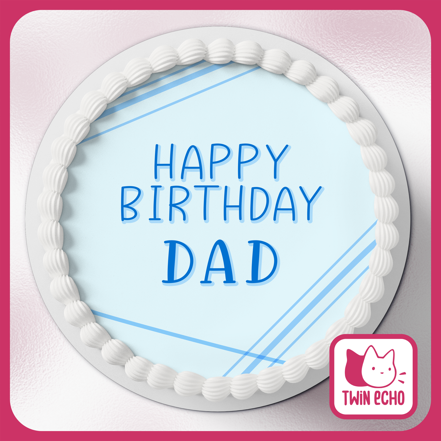 Dad's Birthday Cake Topper - Digital Download