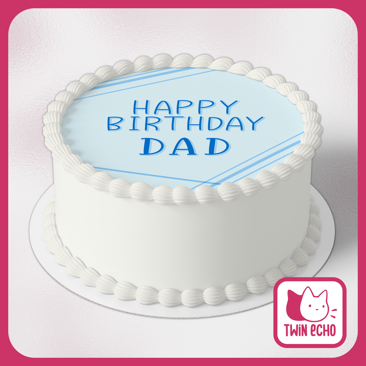 Dad's Birthday Cake Topper - Digital Download