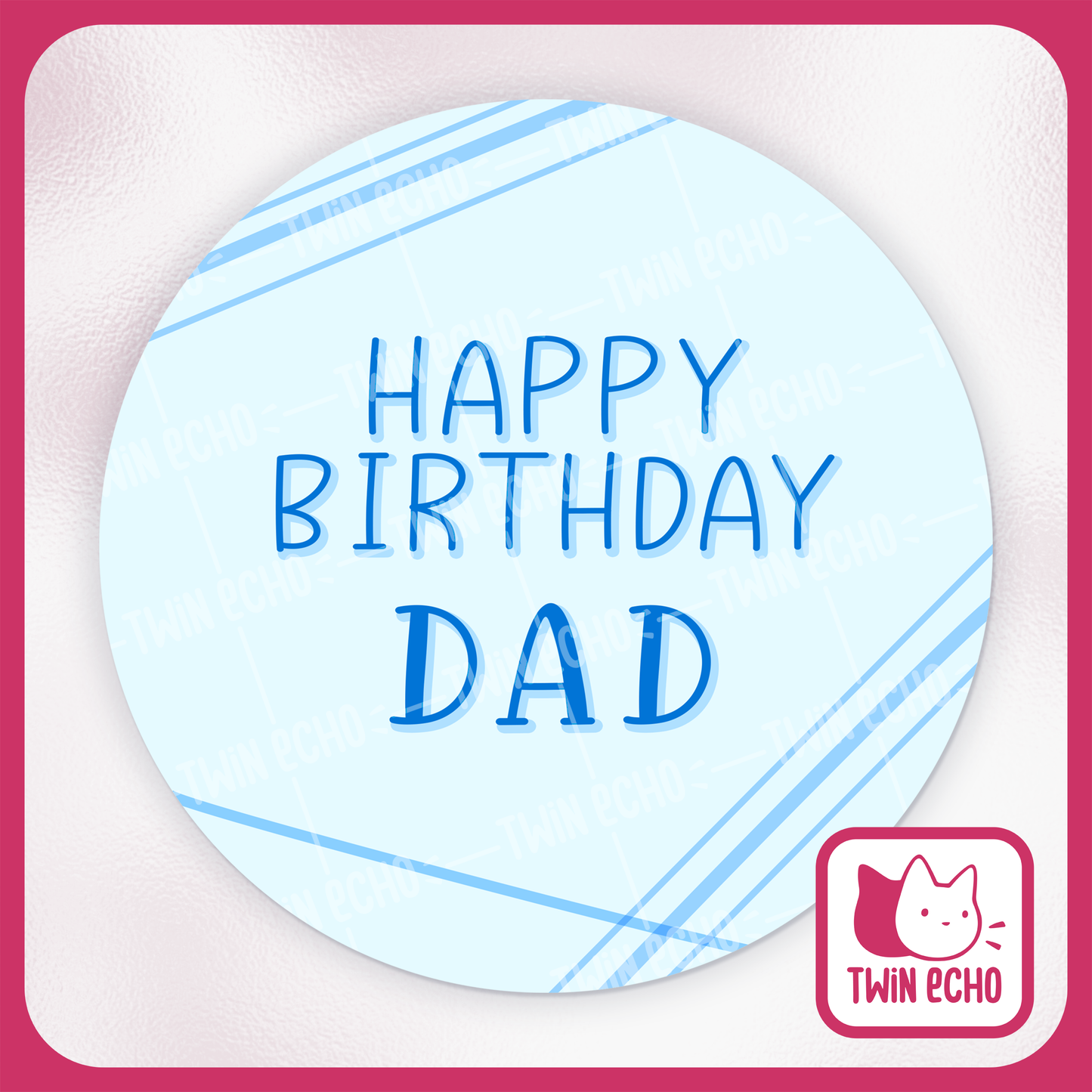 Dad's Birthday Cake Topper - Digital Download