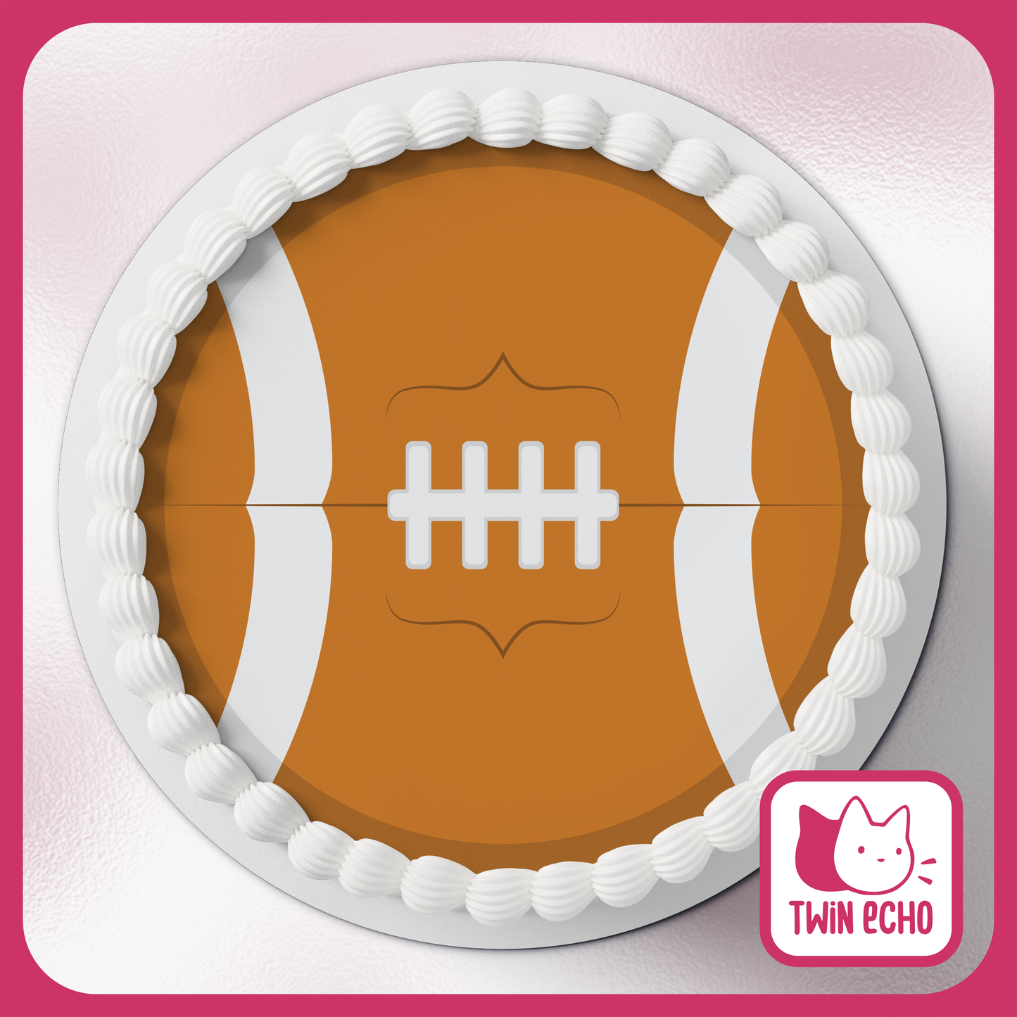 Football Cake Topper - Digital Download