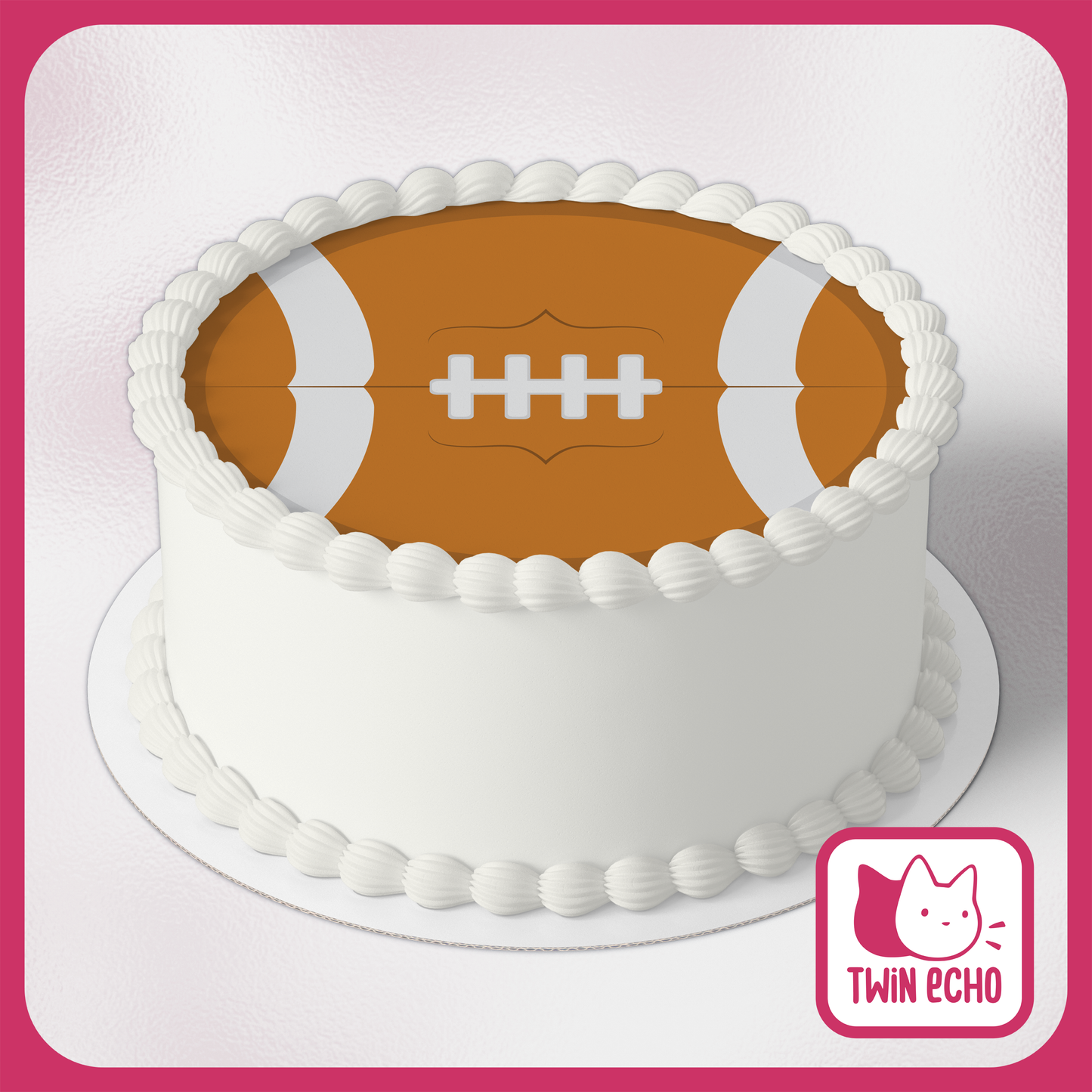 Football Cake Topper - Digital Download