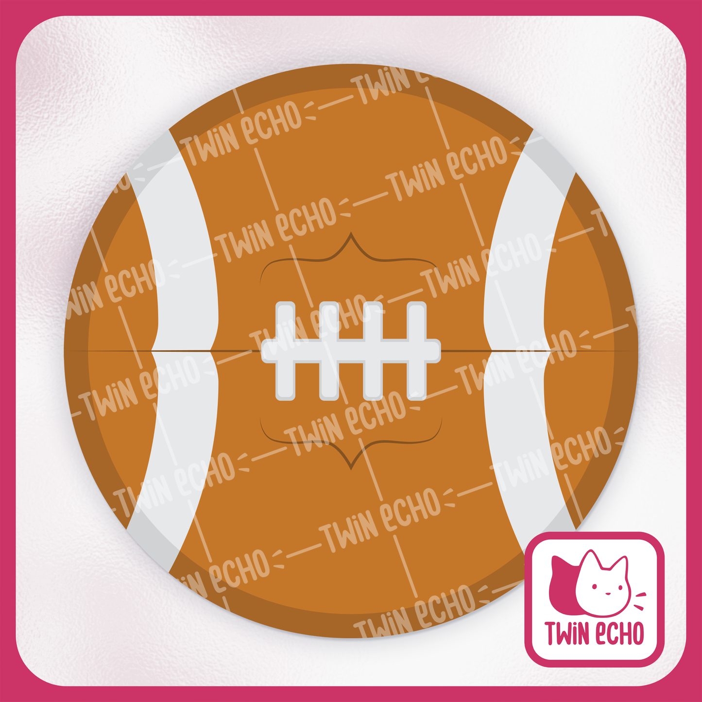 Football Cake Topper - Digital Download