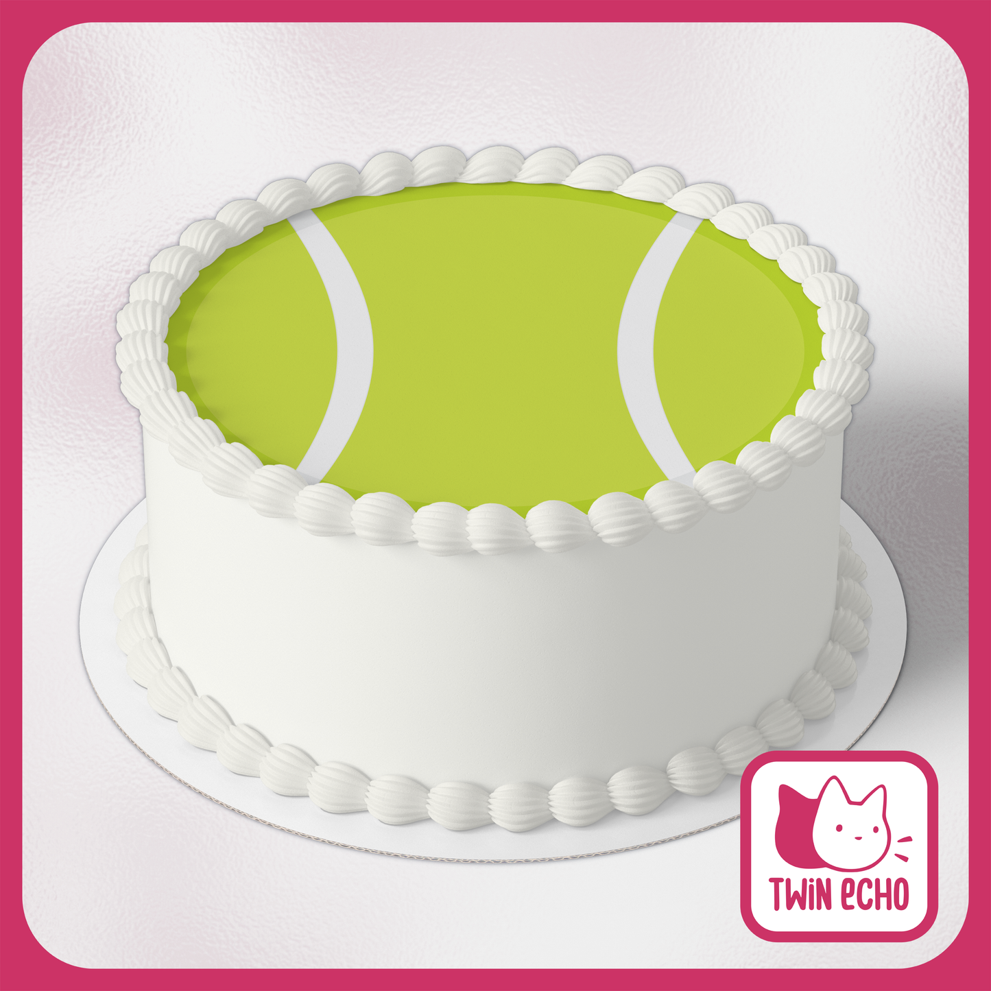 Tennis Ball Cake Topper - Digital Download